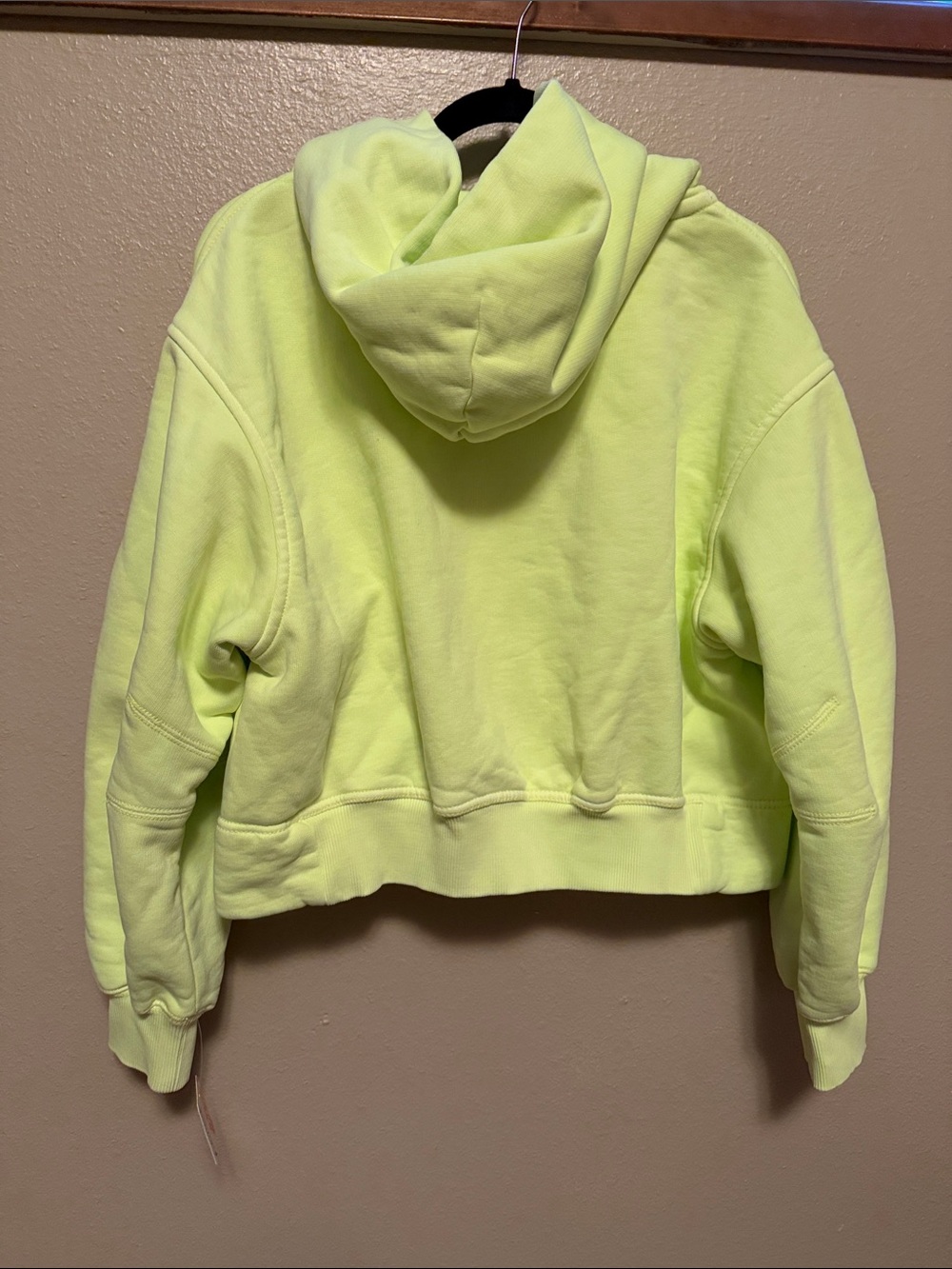 FP Movement by Free People “A cut above”Zip Hoodie- in sour citrus yellow - Picture 8 of 8